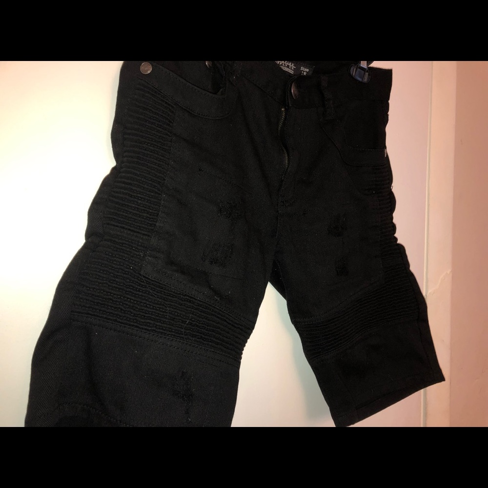 Very gently worn boys black shorts